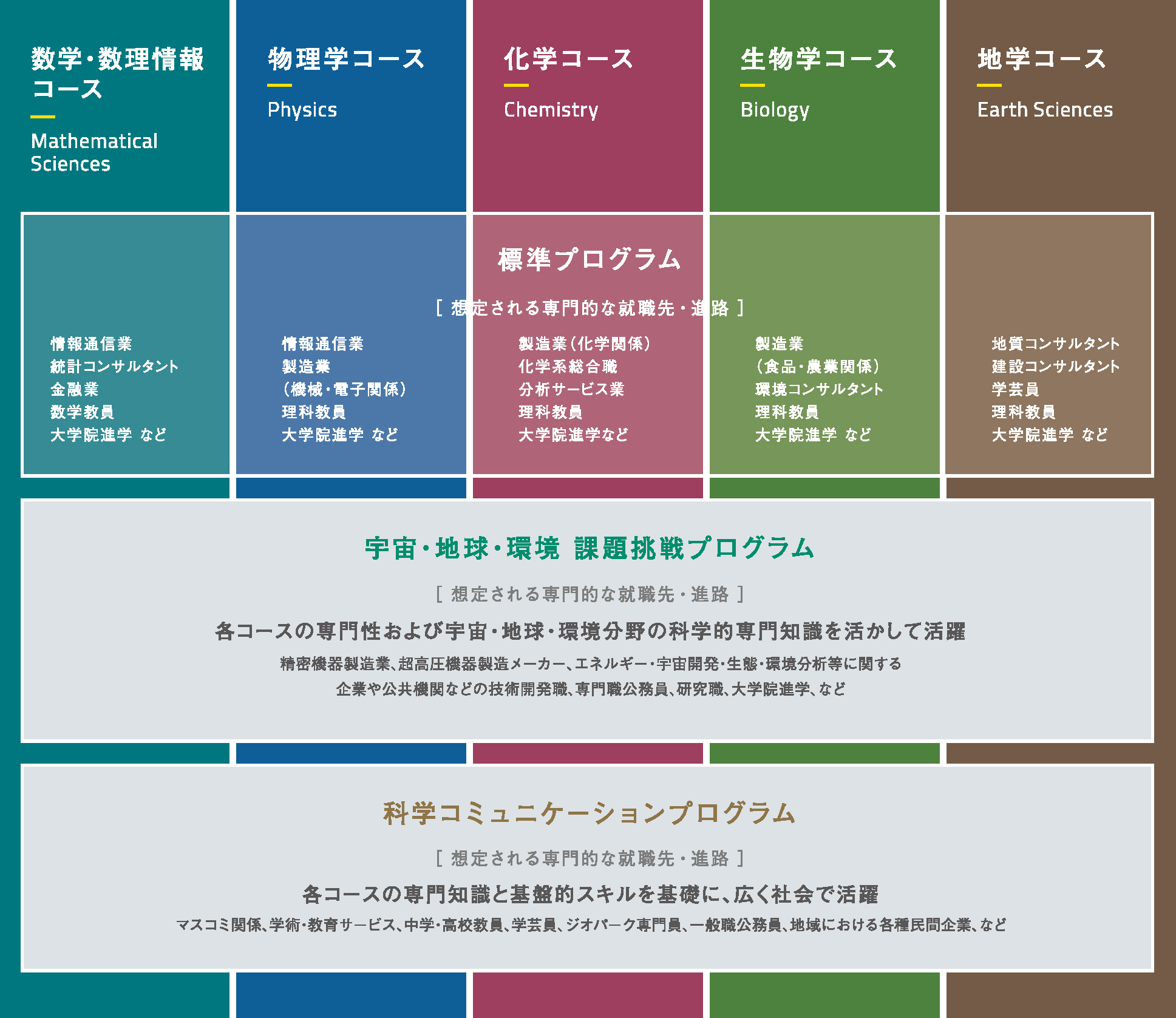 理学部理学科の教育体制